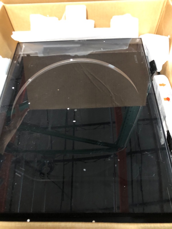 Photo 1 of Sony PS-LX310BT Belt Drive Turntable: Fully Automatic Wireless Vinyl Record Player with Bluetooth and USB Output Black