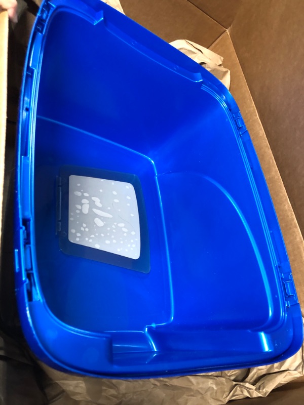 Photo 2 of **missing half of the item** Van Ness Pets Odor Control Extra Large, Giant Enclosed Cat Pan with Odor Door, Hooded, Blue, CP7