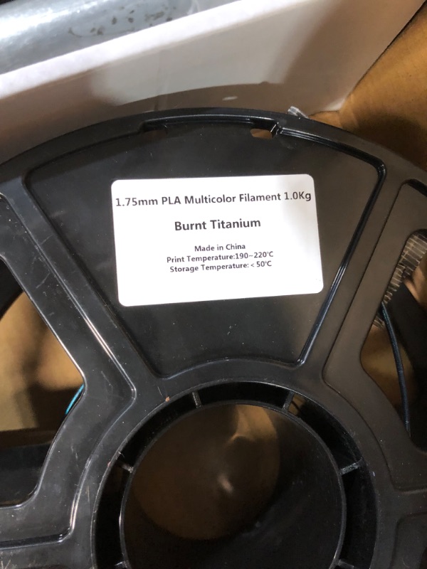 Photo 4 of **SEE NOTES**
CC3D PLA MAX  PLA Filament 1.75mm 3D Printer Filament 1KG 2.2LBS Spool 3D Printing Material Strength Than PLA PRO (PLA+) BURNT TITANIUM