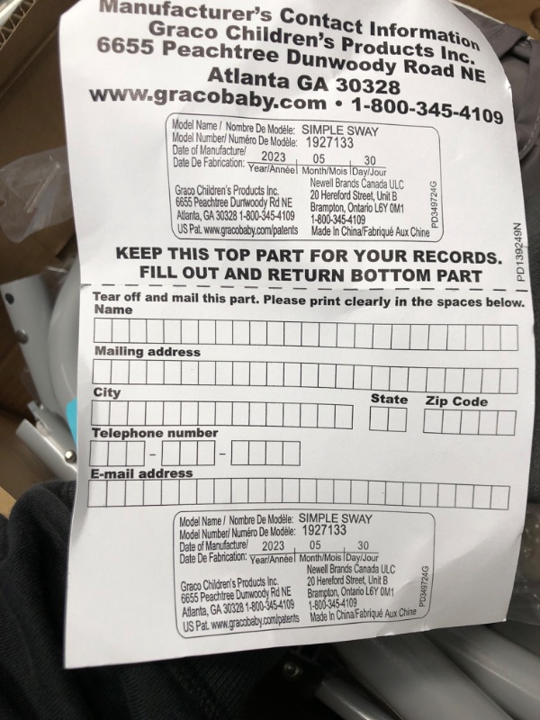 Photo 1 of [READ NOTES]
Graco Simple Sway Abbington Baby Swing