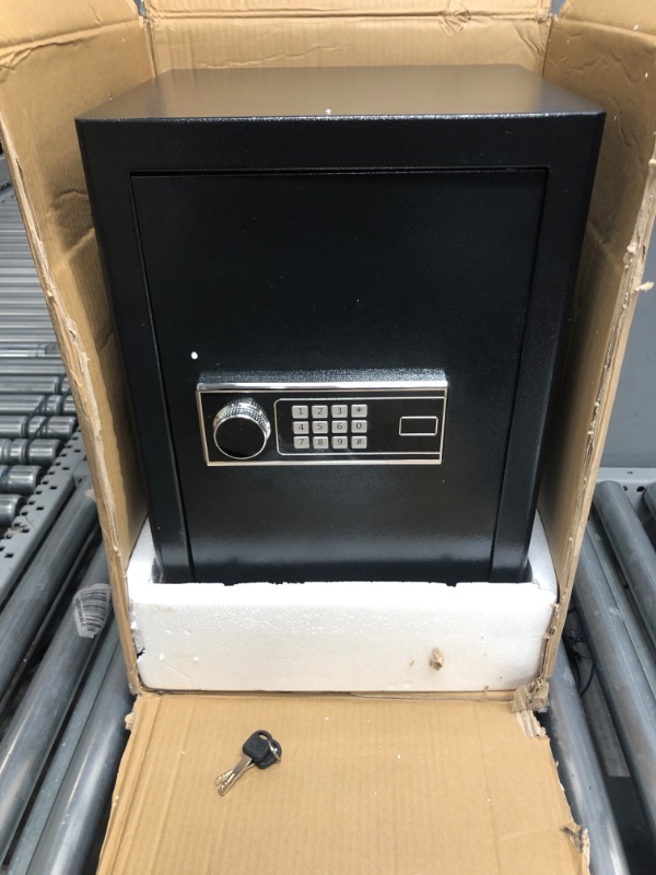 Photo 2 of 2.6 Cu ft Large Fire proof Safe Boxes for HOME USE, Digital Home Security Safe Box with Programmable Keypad and Spare Keys, Fireproof Home Safe for Documents Firearm Medicine Money Valuables