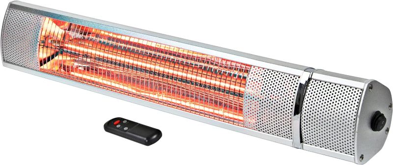 Photo 1 of **NON REFUNDABLE NO RETURNS SOLD AS IS**
**PARTS ONLY**Outdoor Electric Halogen Wall Mountable Patio Heater with Remote Control, Waterproof with IP65 Rating & Overheat Protection 