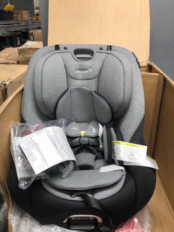 Photo 2 of Baby Jogger City Turn Rotating Convertible Car Seat | Unique Turning Car Seat Rotates for Easy in and Out, Onyx Black