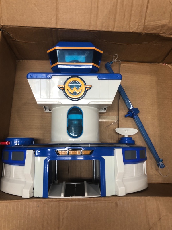 Photo 2 of *MAIN PIECE ONLY* Super Wings World Airport Playset, Includes 2" Transform-a-Bot Jett and Donnie Figures , Preschool Educational Learning Toys for Boys And Girls Age 3 4 5 6, Birthday Gifts For Kids
