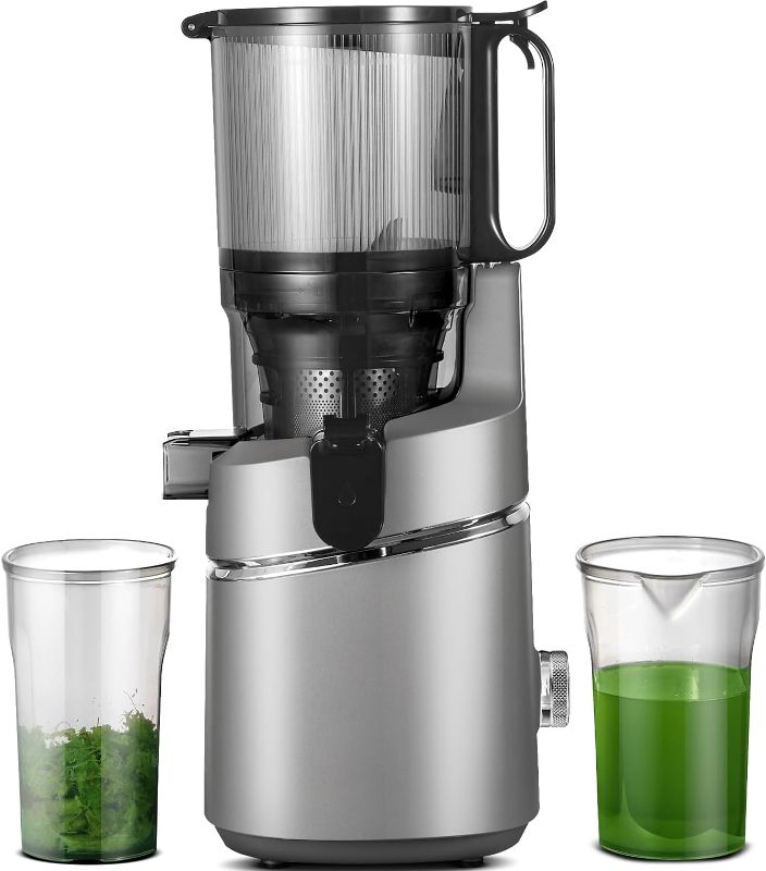 Photo 1 of ***SEE NOTES***Juicer Machines, AMZCHEF 5.3-Inch Self-Feeding Masticating Juicer Fit Whole Fruits & Vegetables, Cold Press Electric Juicer Machines with High Juice Yield, Easy Cleaning, BPA Free, 250W