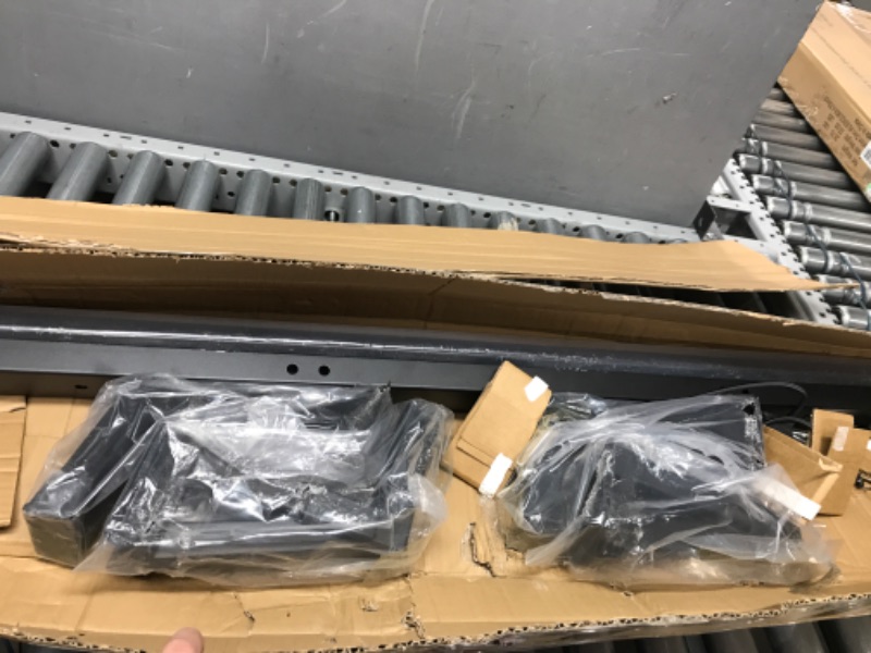 Photo 1 of Adjustable Steel Trailer Ladder Rack, Fit for Enclosed Trailer Exterior Side Wall & Universal Trailer Side Mount & Wall Side Mount of Tool Room with 661 LBS Capacity, Carry 1 or 2 Ladders Black-Style-1