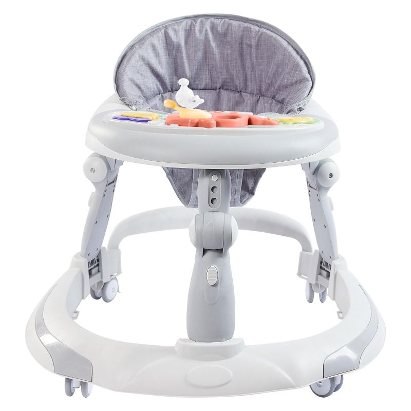Photo 1 of 
WWUIUIWW 3 in 1 Baby Walker, Baby Walkers for Boys and Girls with Removable Footrest, Feeding Tray, Rocking Function & Music Tray(Without Battery),...
Color:White