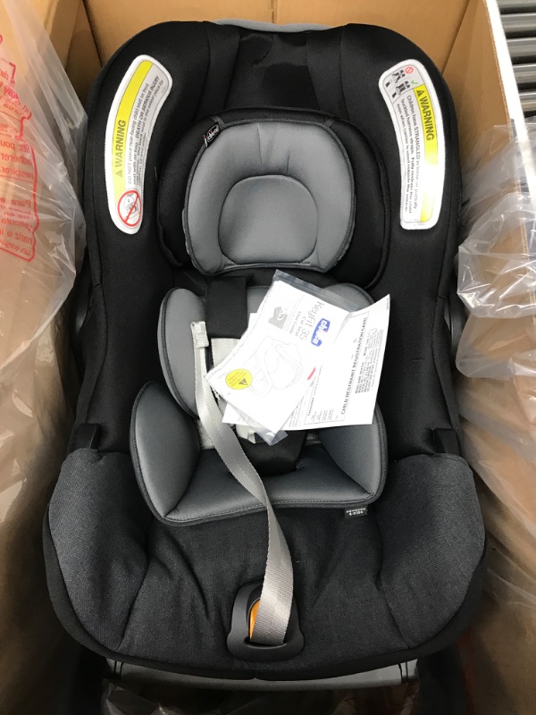 Photo 2 of Chicco KeyFit 35 Infant Car Seat - Onyx | Black Durable Woven Seat Pad Onyx