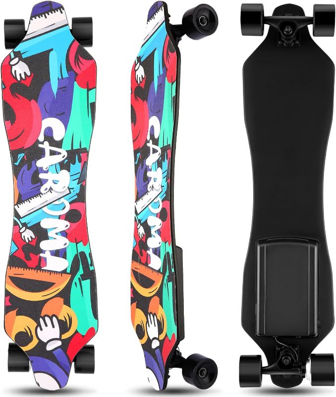 Photo 1 of (PARTS ONLY)Caroma Electric Skateboards with Remote, 350W Hub-Motor Electric Longboard for Adults Teens, 12.4MPH Top Speed, 11Miles Max Range
Color:Graffiti