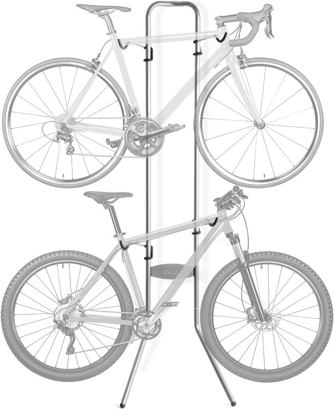 Photo 1 of 
Delta Cycle Michelangelo 2 Bike Storage Rack - Gravity Wall Bike Rack - Fully Adjustable Bike Rack Garage for Road, MTB, and Hybrid Bicycles - Vertical Bike...
Style:2 Bike Gravity Rack