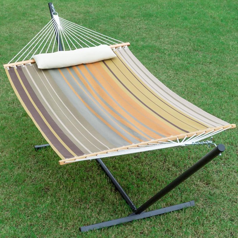 Photo 1 of 
Stand not Included***Gafete 55'' Hammock with Stand Included, Waterproof Textilene 2 People Hammocks, 12ft Heavy Duty Steel Stand, for Backyard Patio Outdoor, Max 475lbs...