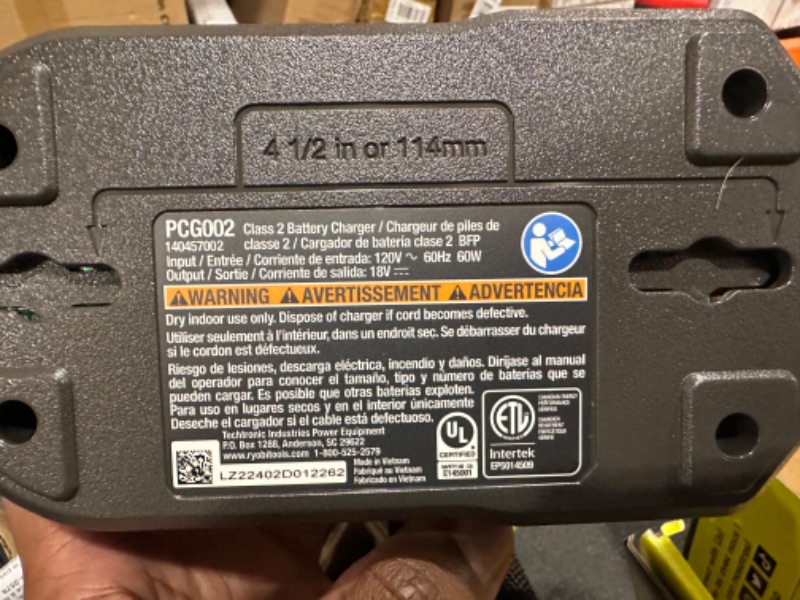 Photo 5 of RYOBI ONE+ 18V Lithium-Ion HIGH Performance Starter Kit with 2.0 Ah Battery, 4.0 Ah Battery, 6.0 Ah Battery, Charger, and Bag