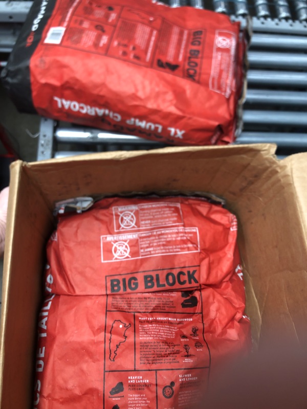 Photo 2 of 2 Pack*Kamado Joe KJ-CHAR Big Block XL Lump Charcoal, 20 pound 20-Pound Charcoal