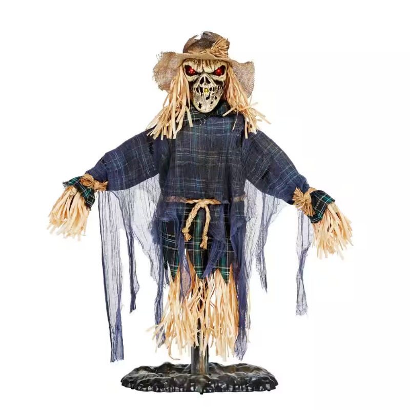 Photo 1 of 3 Ft. Animated LED Scarecrow New Halloween Decorations Scary