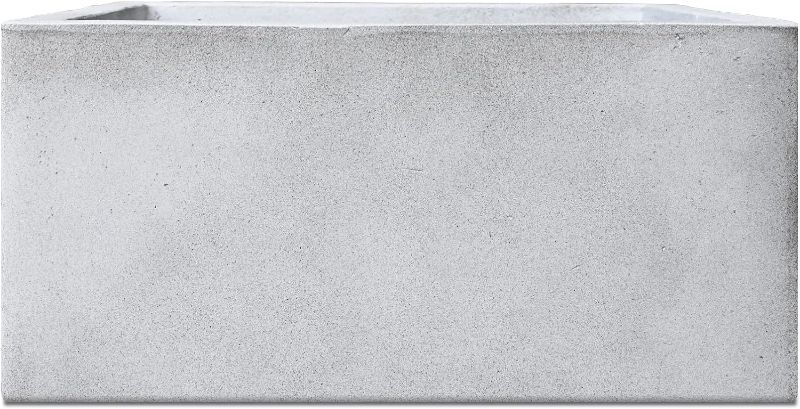 Photo 1 of 
Kante 30" L Rectangular Lightweight Concrete Long Low Planter with Drainage Hole, Outdoor/Indoor Modern Planter for Garden, Patio, Deck, Living Room
Color:Concrete Pure White
Size:31" x 14" x 15"