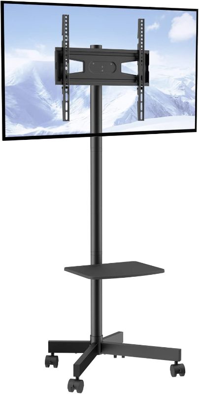 Photo 1 of 
VEVOR Mobile TV Stand for 23-60 inch TVs Screen Holds up to 88lb, Height Adjustable Rolling TV Stand with Locking Wheels and Tray, Max VESA 400x400mm,...
Size:23''- 60''