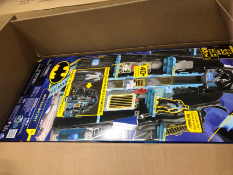 Photo 2 of DC Comics Batman, Bat-Tech Batcave, Giant Transforming Playset with Exclusive 4” Batman Figure and Accessories, Kids Toys for Boys Aged 4 and Up