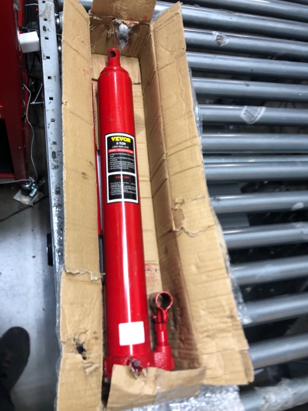 Photo 2 of BIG RED T30306 Torin Hydraulic Long Ram Jack with Single Piston Pump and Clevis Base (Fits: Garage/Shop Cranes, Engine Hoists, and More): 3 Ton (6,000 lb) Capacity, Red 3 Ton Single Pump