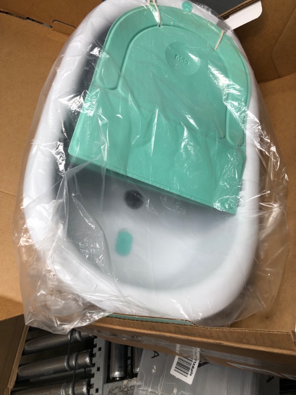 Photo 2 of 4-in-1 Grow-with-Me Bath Tub by Frida Baby Transforms Infant Bathtub to Toddler Bath Seat with Backrest for Assisted Sitting in Tub