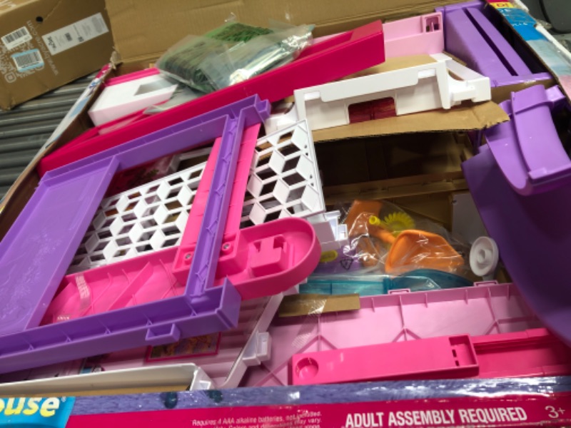 Photo 3 of Barbie Dreamhouse, Doll House Playset with 70+ Accessories Including Transforming Furniture, Elevator, Slide, Lights & Sounds Wheelchair Accessible Elevator