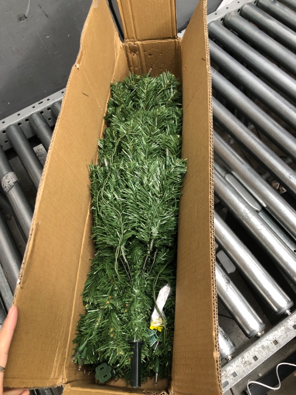 Photo 2 of ***TOP SET OF LIGHTS DOESN'T WORK***
National Tree Company Pre-Lit Artificial Full Christmas Tree, Green, Canadian Fir