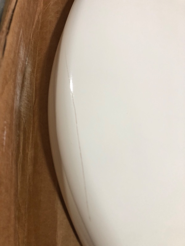 Photo 5 of ** MINOR SCRATCH ON ITEM**
Mayfair Round Molded Wood Toilet Seat with Chrome Hinge