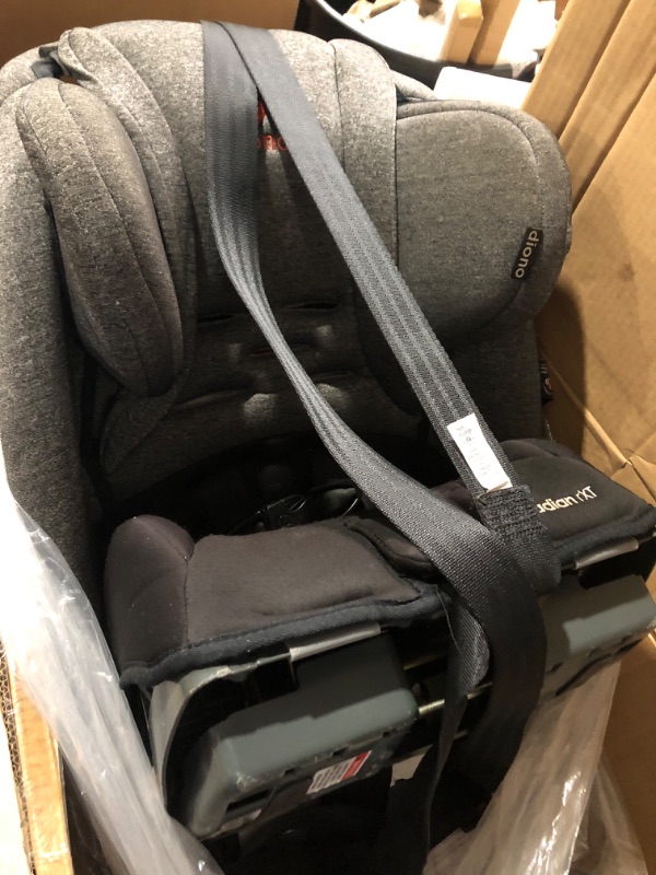 Photo 5 of *SEE NOTES* Diono Radian 3RXT SafePlus, 4-in-1 Convertible Car Seat, Rear and Forward Facing, SafePlus Engineering, 3 Stage -Infant Protection, 10 Years 1 Car Seat, Slim Fit 3 Across, Black Jet 3RXT SafePlus Black Jet