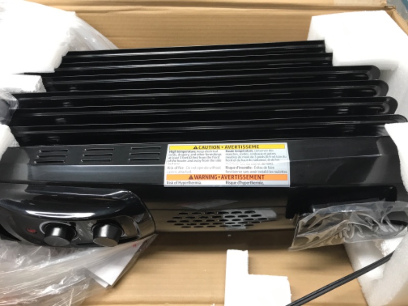 Photo 2 of Amazon Basics Indoor Portable Radiator Heater, 1500 W, Black