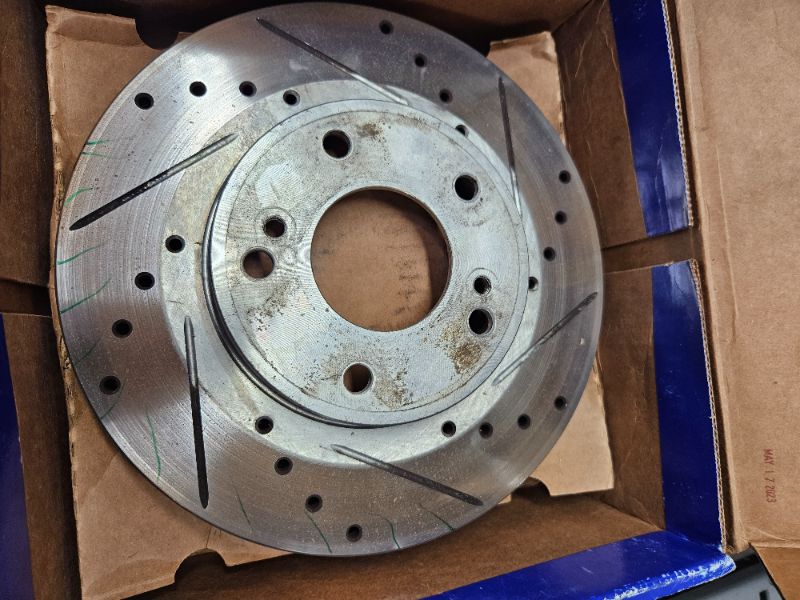 Photo 2 of EBC Brakes GD695 3GD Series Dimpled and Slotted Sport Rotor, Metallic