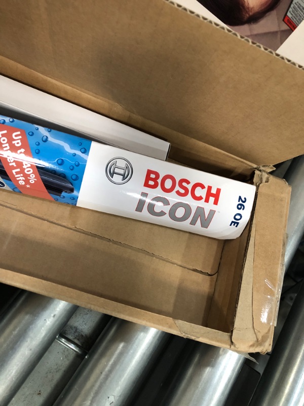 Photo 4 of Bosch ICON Wiper Blades 26OE its Ford: 11-19 Explorer, Mercedes-Benz: 11-06 B0, Toyota: 19-07 Tundra, Volkswage: 19-16 Tiguan +More, Up to 40% Longer Life, Frustration Free Packaging 26OE 