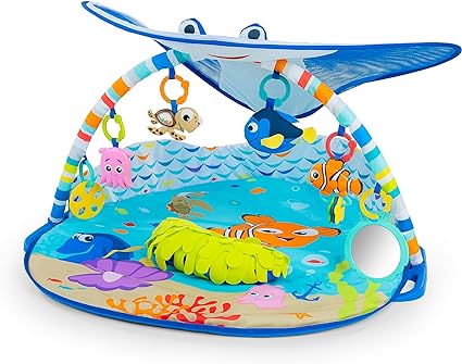 Photo 1 of Bright Starts Disney Baby Finding Nemo Mr. Ray Ocean Lights & Music Gym, Ages Newborn +
