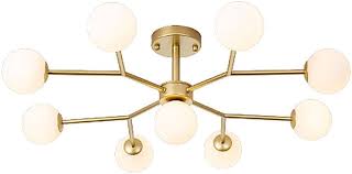 Photo 1 of 17 lights Golden Chandelier?Vintage gold chandeliers?Artificial satellite chandelier