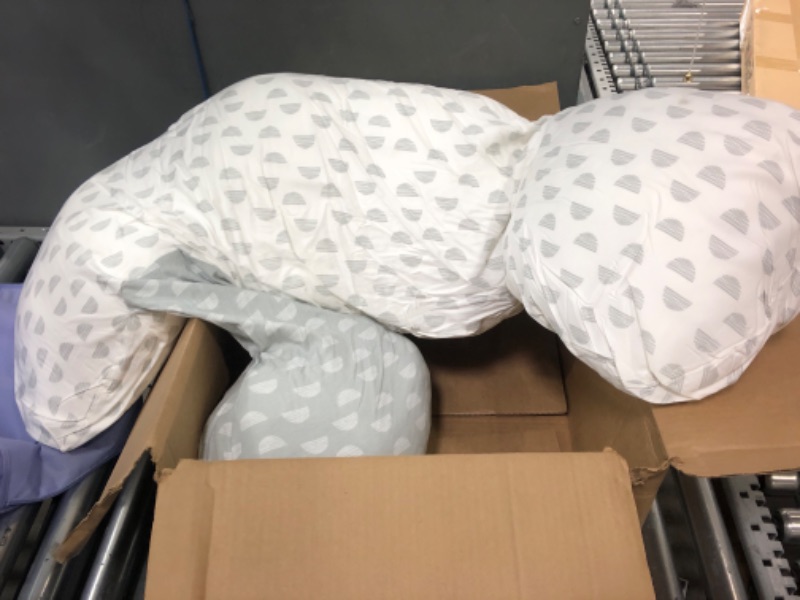 Photo 2 of Boppy Full Body Side Sleeper Pillow, Mirage White and Gray, Versatile All-Around Body Comfort for Pregnancy and Postpartum, Flex-Support Technology for Sleeping and Sitting