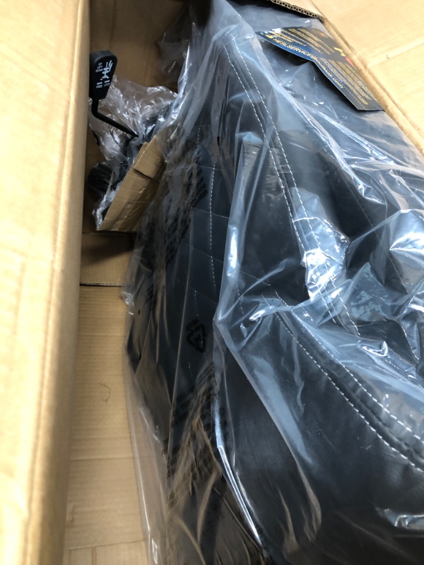 Photo 1 of HESL Ergonomic Office Chair, Leather Office Chair, Comfortable Executive Office Chair High Back,Black PU Leather Computer Chair, Modern Office Chair, Comfy Office Chair with Padded Armrests