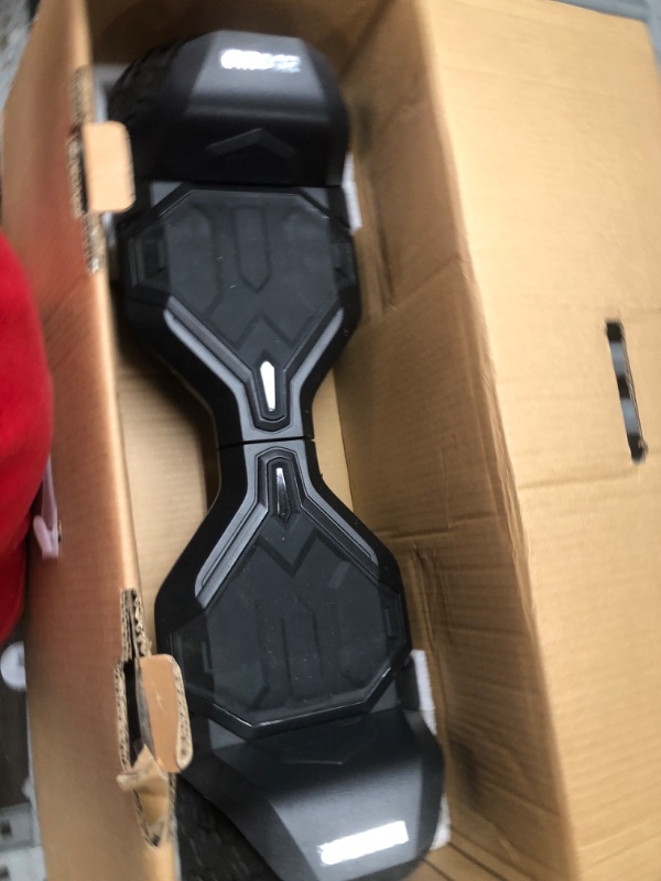 Photo 2 of **MISSING CHARGER**   Gyroor Warrior 8.5 inch All Terrain Off Road Hoverboard with Bluetooth Speakers and LED Lights, UL2272 Certified Self Balancing Scooter 1-Black Hoverboard