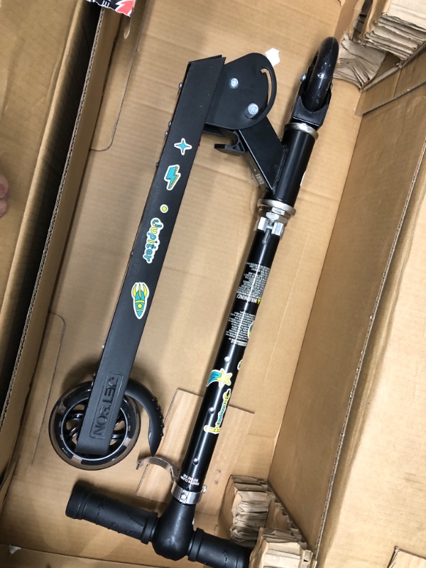 Photo 3 of Razor Black Label E90 Electric Scooter for Kids Age 8 and Up, Power Core High-Torque Hub Motor, Up to 10 mph, All-Steel Frame