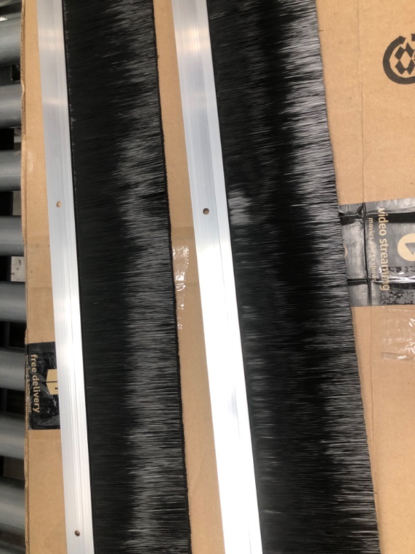 Photo 1 of 2 Pack of ESD Anti-static Bristle Carbon Fiber Brush Strip with Aluminum Holder