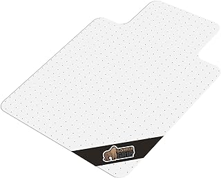 Photo 1 of Gorilla Grip Office Chair Mat for Carpet Floor, Slip Resistant Heavy Duty Under Desk Protector Carpeted Floors, No Divot Plastic Rolling Computer Mats, Smooth Glide Semi Transparent Design 48x36 Clear
