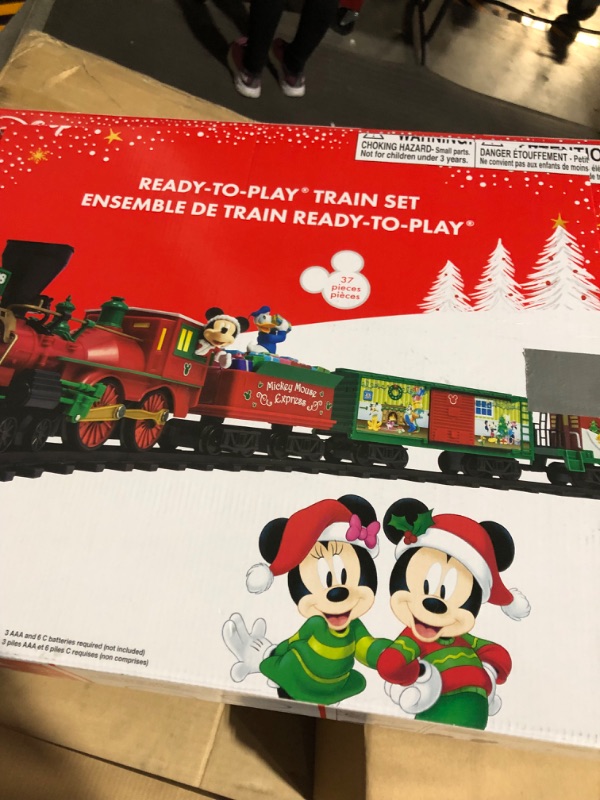 Photo 3 of [FOR PARTS, READ NOTES]
[Lionel Disney Mickey Mouse Express battery-powered Train Set with Remote + 12-Piece Straight Track Expansion Pack Complete Set + Expansion Track (Straight) NONREFUNDABLE