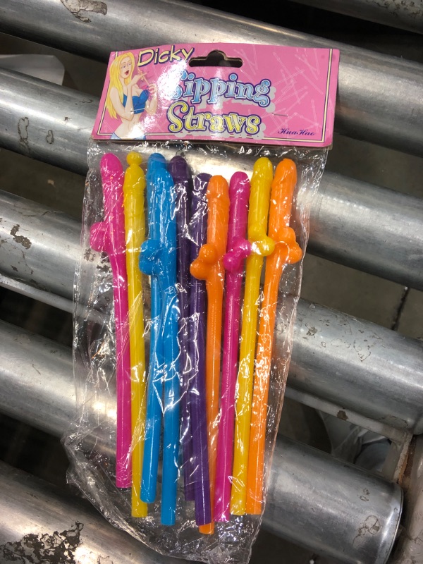 Photo 2 of "Adult Product" 9PC Disposable Drinking Straws For Party Drinkies Straws For Girls Reusable Straws Multicolor M