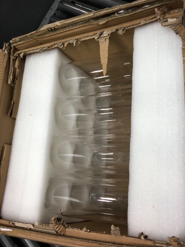 Photo 2 of 12 Pack Glass Clear Cylinder Vases Tall Floating Candle Holders Centerpiece Table Vases for Home Wedding Decorations Formal Dinners (4 x 3.35 Inch)