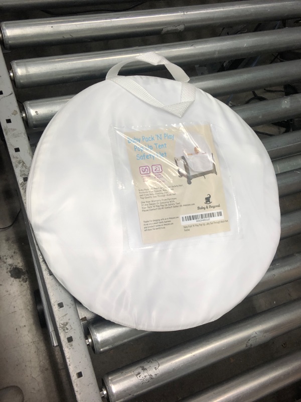 Photo 1 of Baby Pack 'N' Play Pop Up Tent Safety Net, Protects from Insects, Mosquitoes and from Baby Climbing Out, See Through Mesh Net (Pack N Play Tent 37.5" x 26")