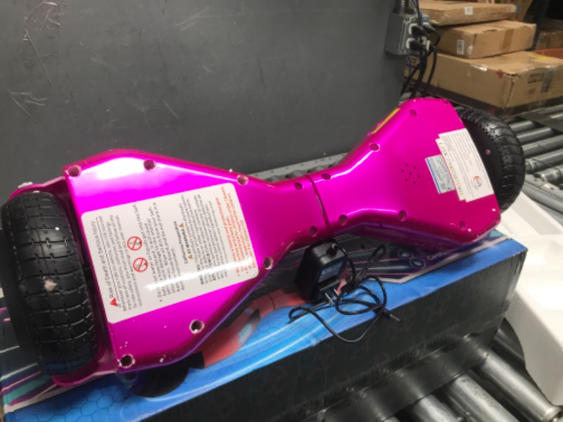 Photo 3 of * one side does not work * sold for parts * repair *
HOVERSTAR Hoverboard with Bluetooth Speaker, LBW19 Chrome Color Self Balancing Scooters 