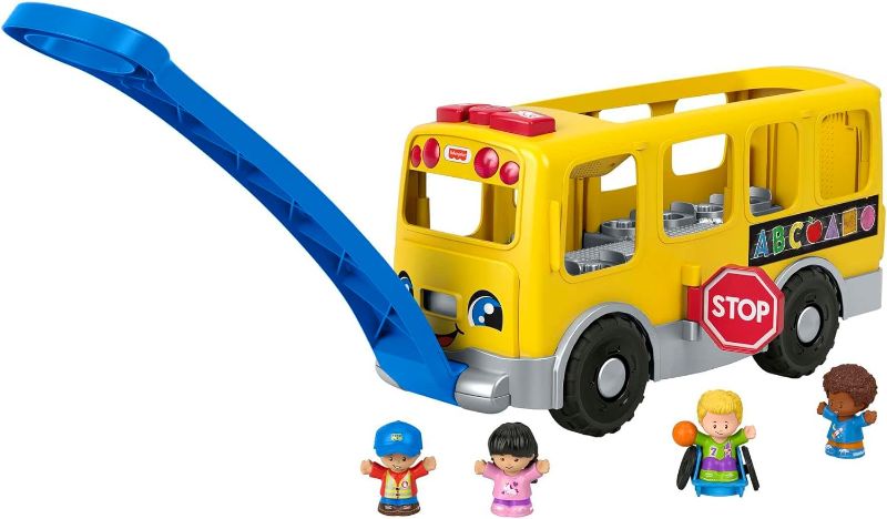 Photo 1 of Fisher-Price Little People Yellow School Bus (Mattel GTL68), Spanish Version