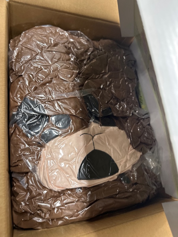 Photo 1 of Animal Adventure | Sqoosh2Poof Giant, Cuddly, Ultra Soft Plush Stuffed Animal with Bonus Interactive Surprise - 54" Bear , Brown