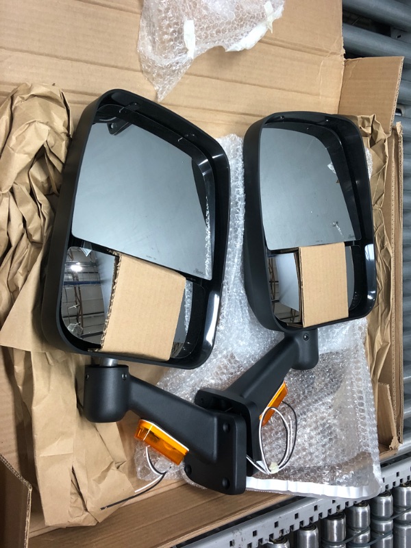 Photo 2 of OCPTY Passenger Side Manual Fold Non-Heated Mirrors Compatible with 2003-2011 for Chevrolet for Express 1500 2500 3500 2003-2011 for GMC Savana 1500 2500 3500