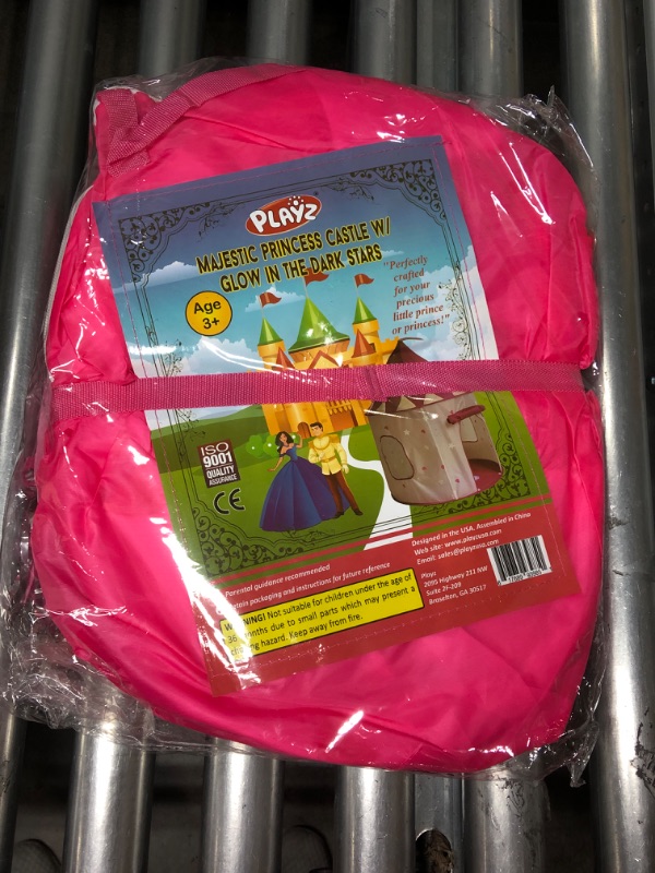 Photo 2 of 5-Piece Princess Castle Girls Pop Up Play Tent & Dress Up Costume Bundle - Playhouse Gift for Girls & Toddler for Indoor & Outdoor Use with Pink Fairy Tale Carrying Bag & Glow in The Dark Stars