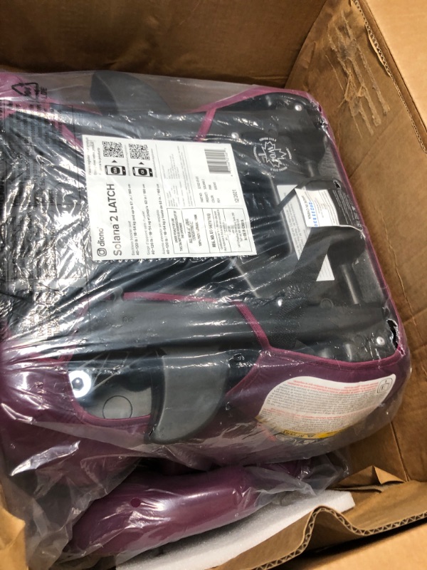 Photo 2 of Diono Solana 2 XL, Dual Latch Connectors, Lightweight Backless Belt-Positioning Booster Car Seat, 8 Years 1 Booster Seat, Pink 2019 LATCH Connect Single Pink