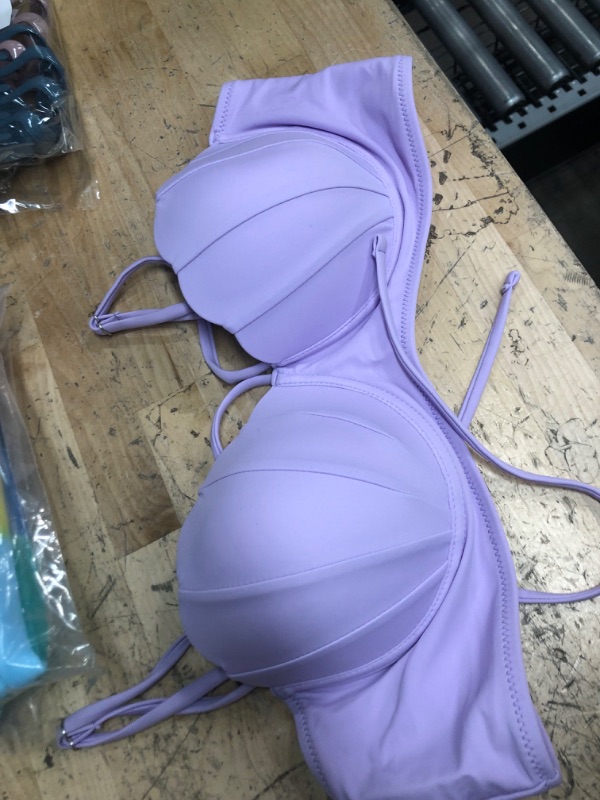 Photo 1 of large lavender bikini top