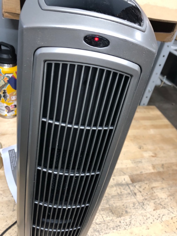 Photo 2 of Lasko 1500W Digital Ceramic Space Heater with Remote, 755320, Silver